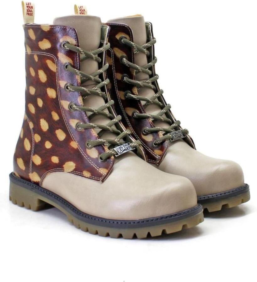 Goby Veterlaarzen 'Ankle Boots MAT187' beige