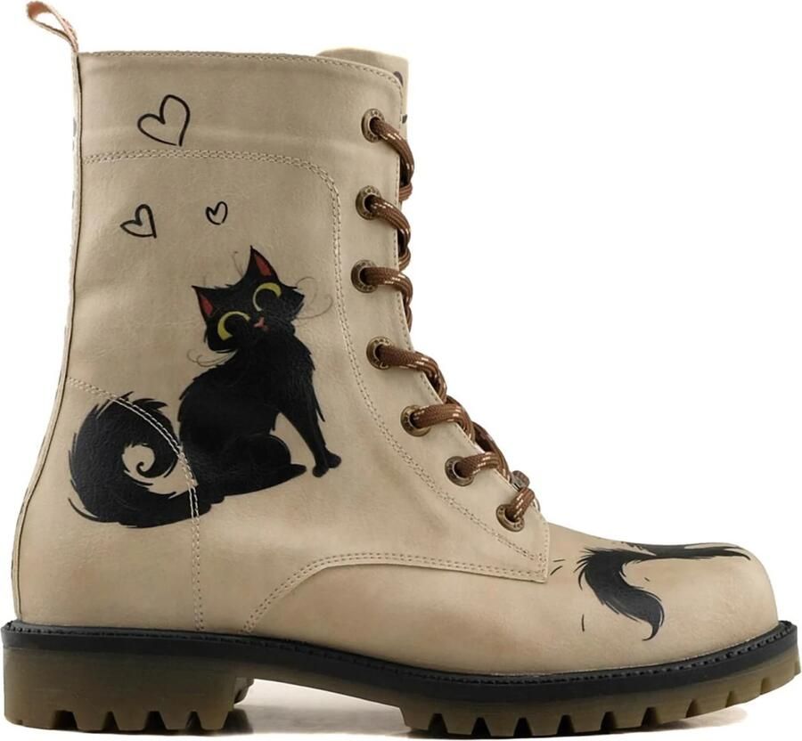 GOBY Black Cat Enkellaarsjes Damesboots Laarzen Hoge kwaliteit Handmade