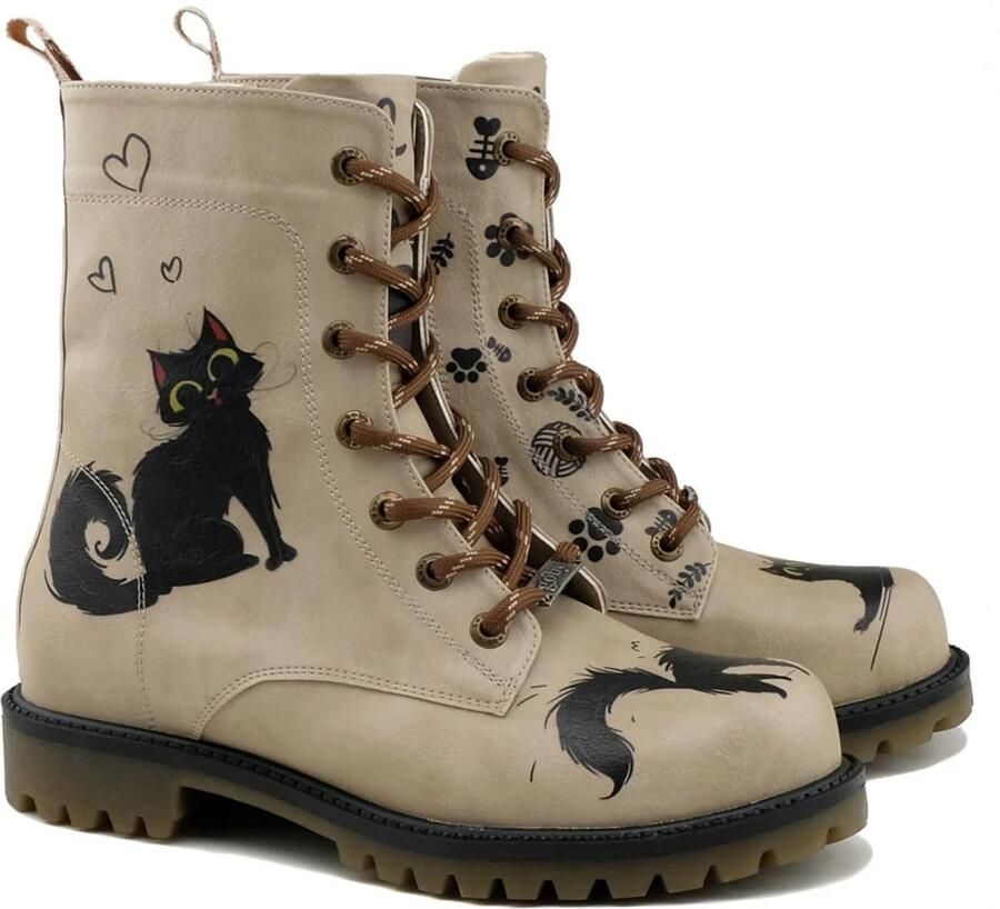 GOBY Black Cat Enkellaarsjes Damesboots Laarzen Hoge kwaliteit Handmade - Foto 2