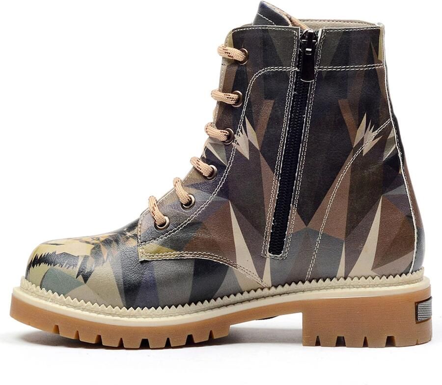 GOBY Wolf Spirit Dames Veterboots Handgemaakt Vegan Leer - Foto 5
