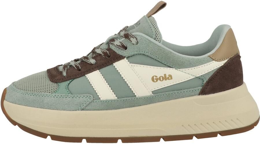 Gola Sneakers laag bruin pastelgroen wit - Foto 5