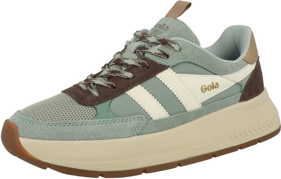Gola Sneakers laag bruin pastelgroen wit - Foto 6