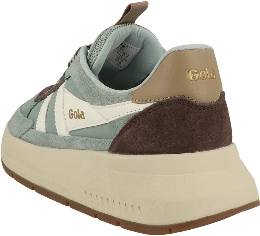 Gola Sneakers laag bruin pastelgroen wit - Foto 2