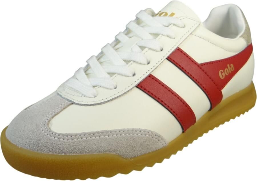 Gola Sneakers laag 'CLB622' ivoor goud grijs rood - Foto 2