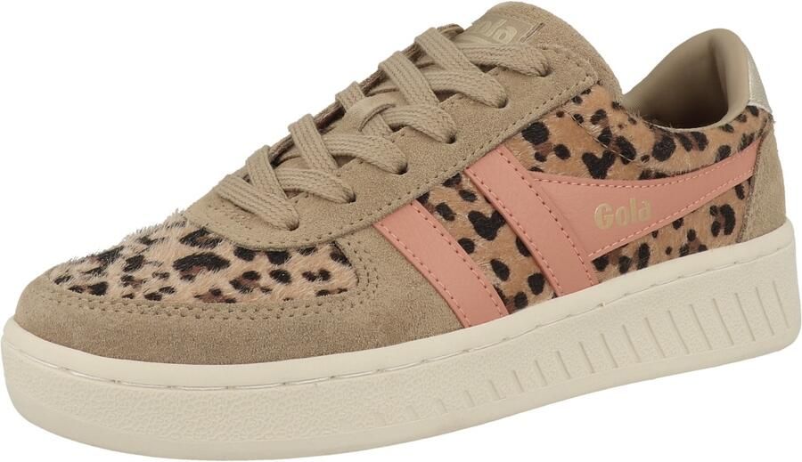 Gola Sneakers laag 'Grandslam Savanna' bruin brokaat lichtbruin perzik - Foto 4