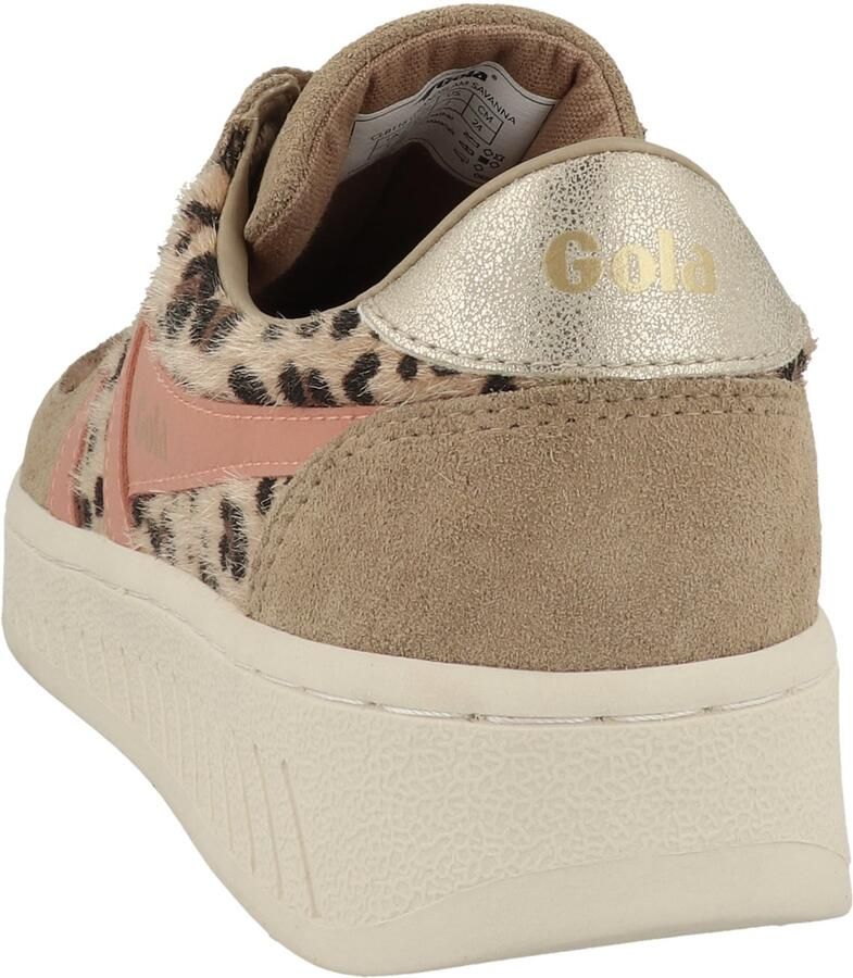 Gola Sneakers laag 'Grandslam Savanna' bruin brokaat lichtbruin perzik - Foto 3