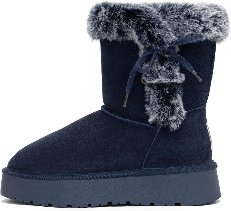 Gooce Boots 'ALISSA' nachtblauw lichtgrijs zwart