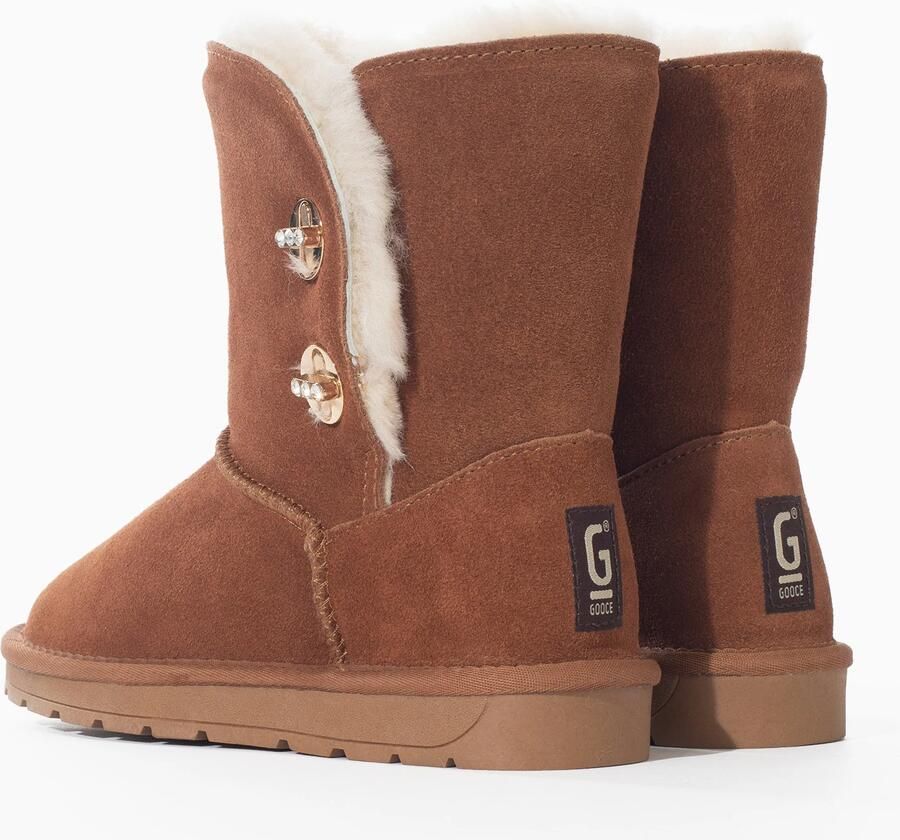 Gooce Boots 'Bella' bruin goud zwart wit - Foto 3