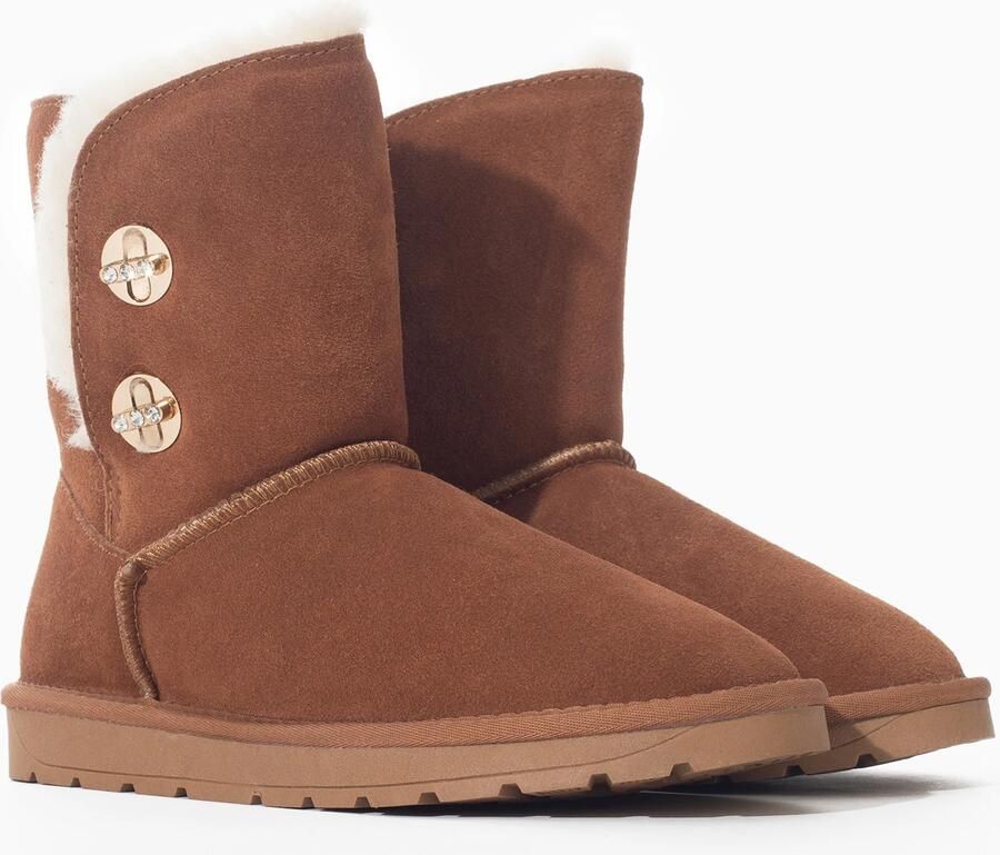 Gooce Boots 'Bella' bruin goud zwart wit - Foto 4