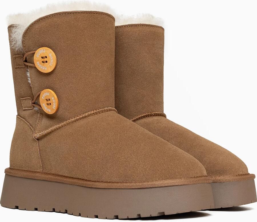 Gooce Boots 'HUBBARD' bruin kastanjebruin - Foto 4