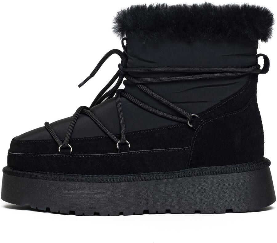 Gooce Boots 'Warm' antraciet zwart
