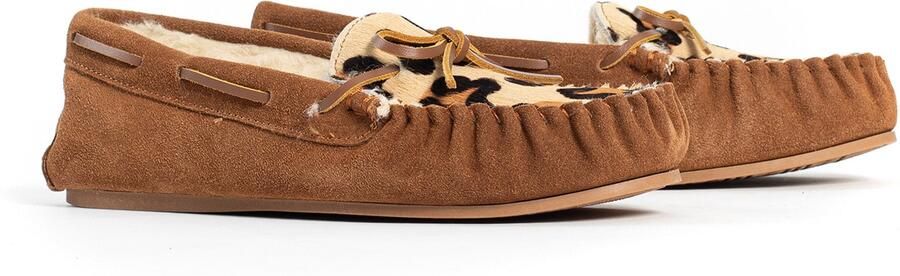 Gooce Instappers 'Hanes' beige camel zwart - Foto 6