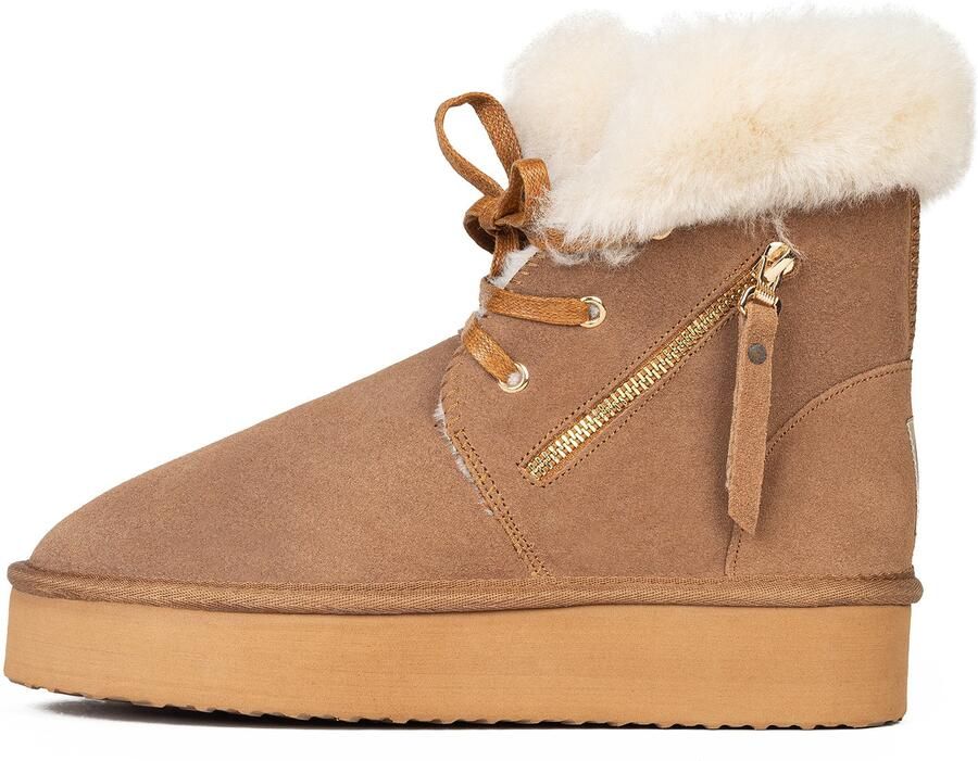 Gooce Snowboots 'Agarita' beige lichtbruin