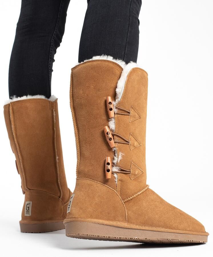 Gooce Snowboots 'Cornice' kastanjebruin wit - Foto 3