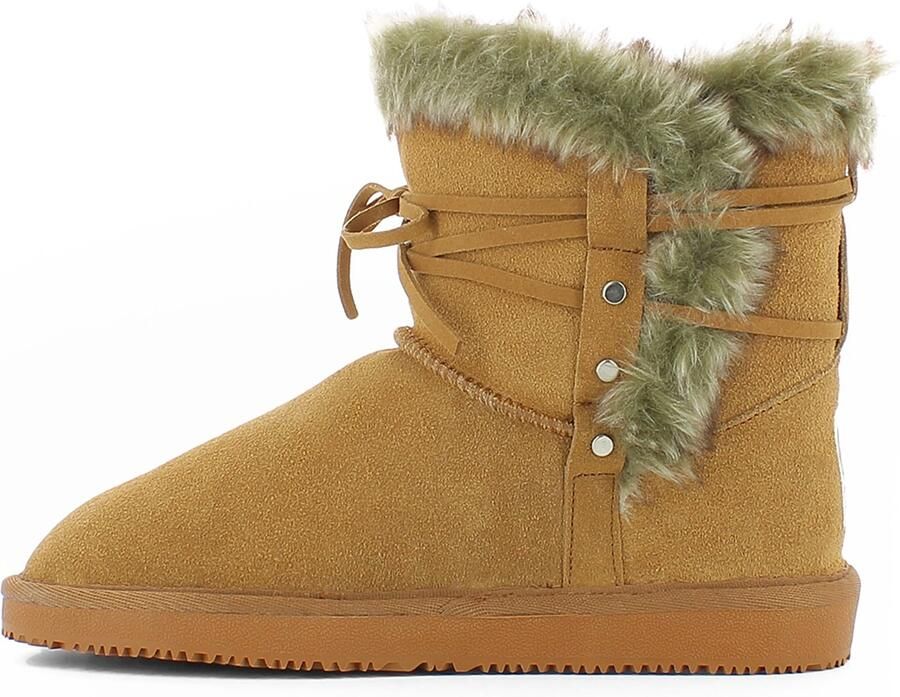 Gooce Snowboots 'Hoona' bruin groen