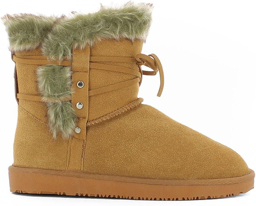 Gooce Snowboots 'Hoona' bruin groen - Foto 3