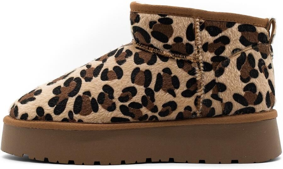 Gooce Snowboots 'Mindy' beige bruin zwart