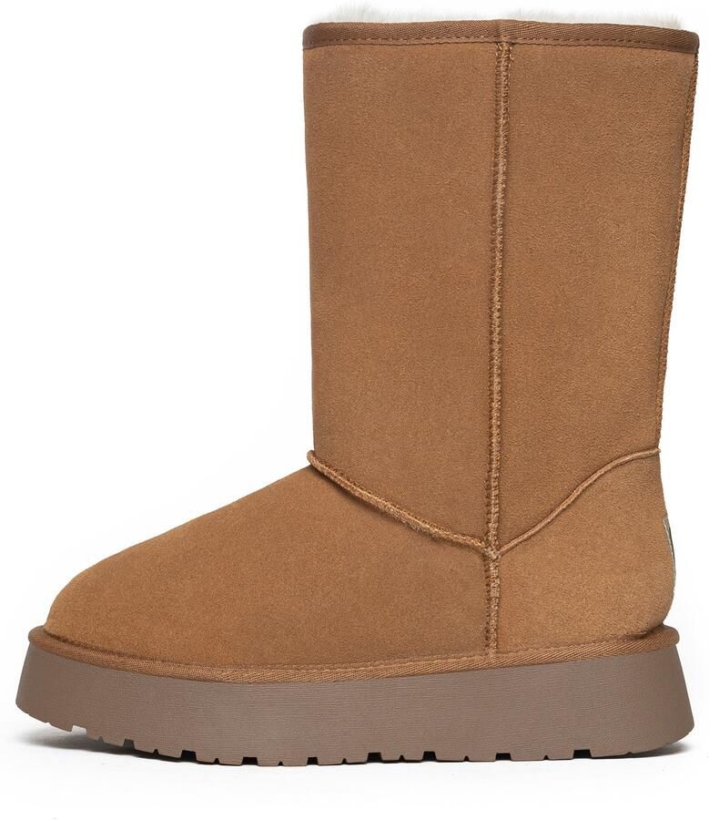 Gooce Snowboots 'Pikes' kastanjebruin