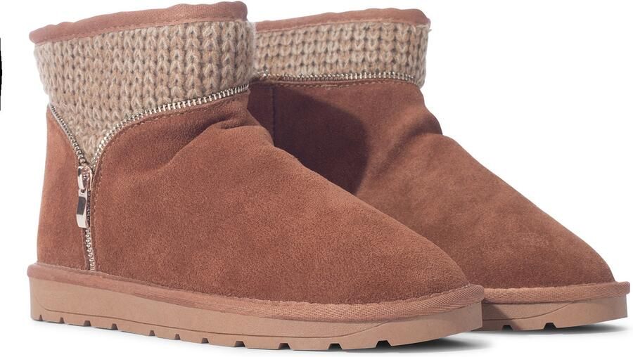 Gooce Snowboots 'Tory' beige gemêleerd bruin zwart wit - Foto 4