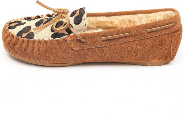 Gooce Instappers 'Hanes' beige camel zwart
