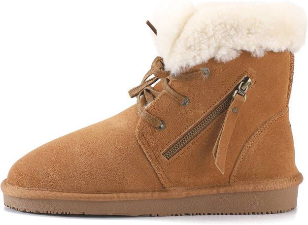 Gooce Snowboots 'Agarita' bruin natuurwit