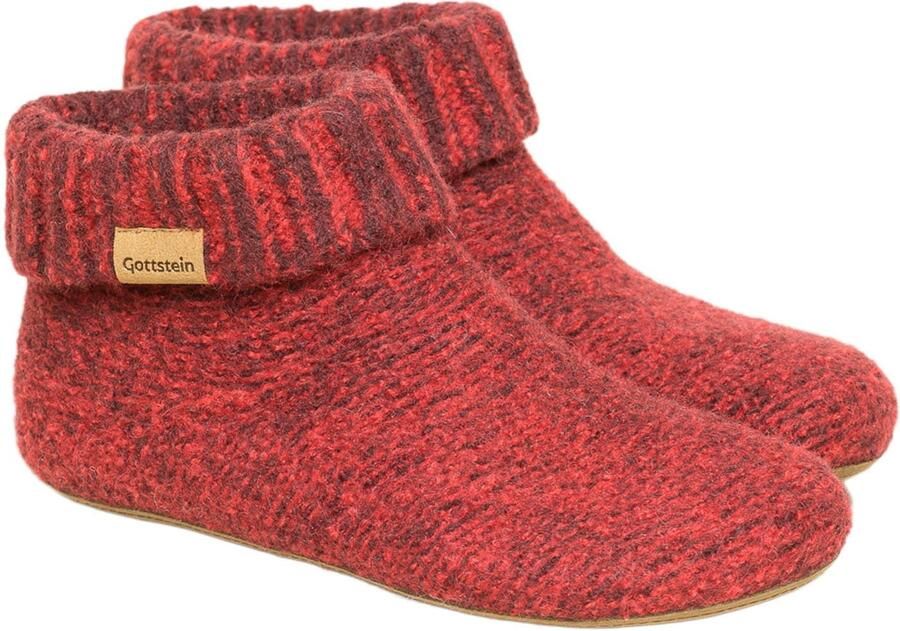 Gottstein Muiltjes 'Knit Boot' rood gemêleerd - Foto 5