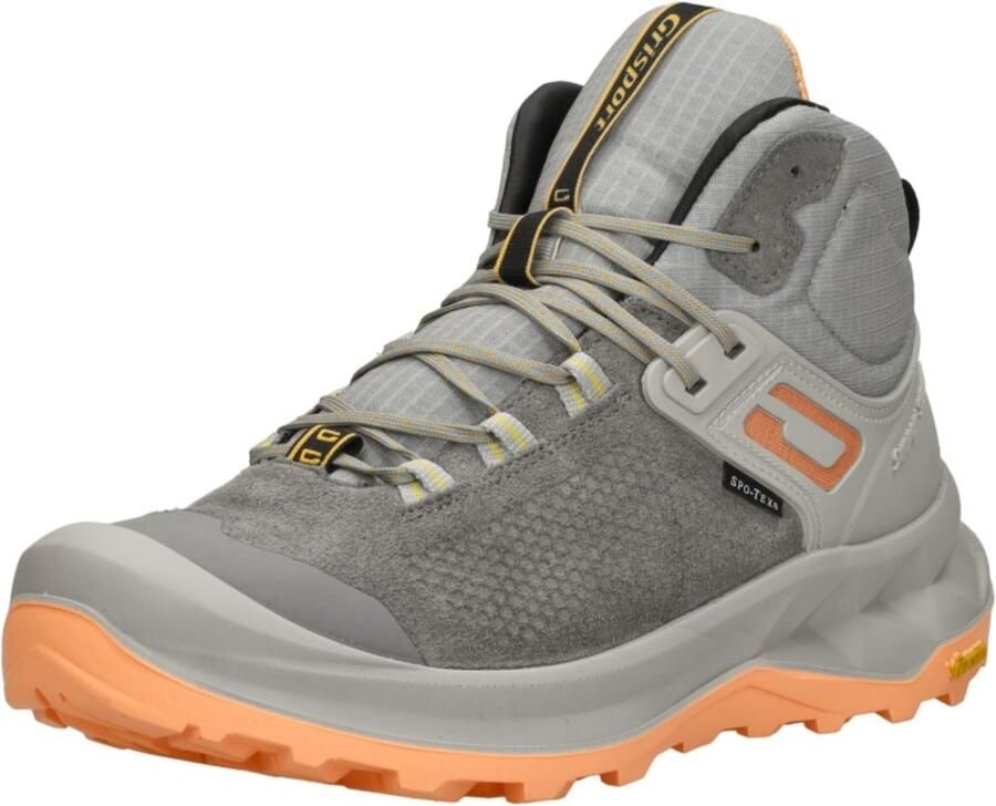 Grisport Discovery Mid wandelschoenen lichtgrijs koraal - Foto 3