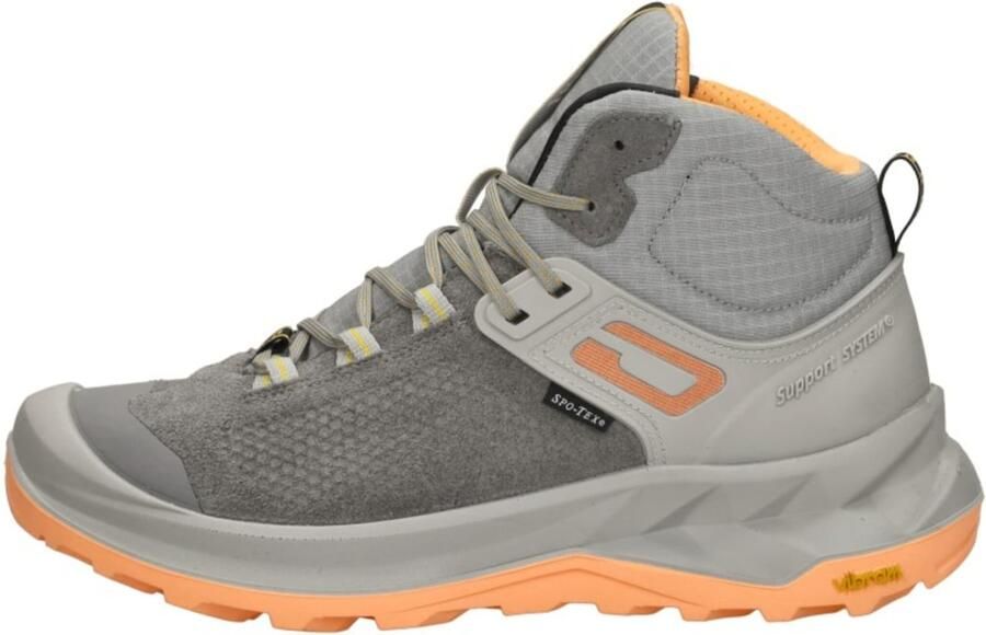 Grisport Discovery Mid wandelschoenen lichtgrijs koraal - Foto 2