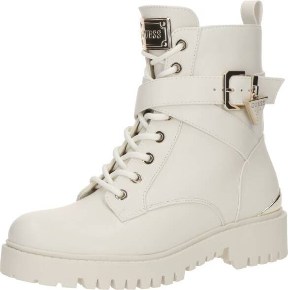 Guess Modieuze Anfibi Laarzen met Gouden Details Beige Dames - Foto 4