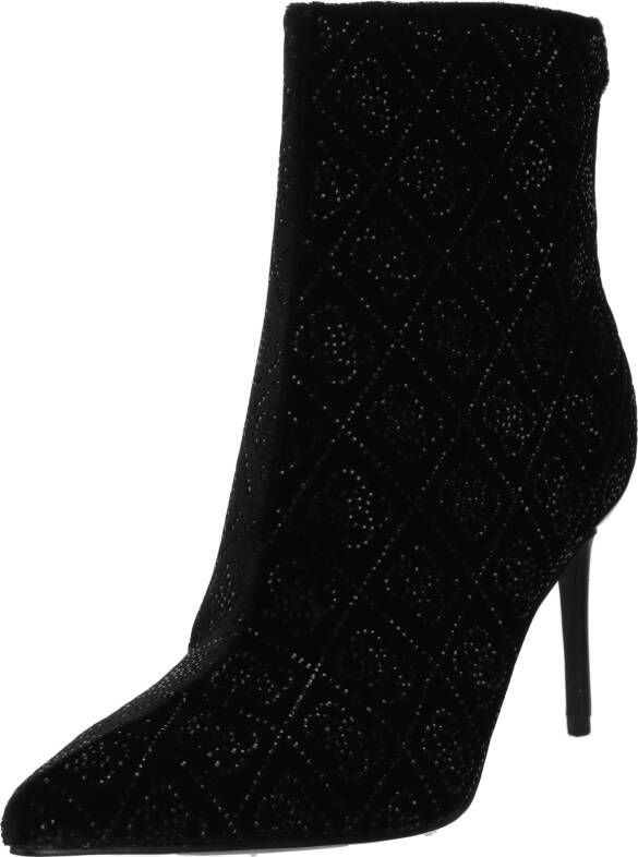 Guess Zwarte suède enkellaars met puntige neus voor dames Black Dames - Foto 7