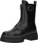 GUESS Annia leren enkelboots zwart wit - Thumbnail 3