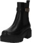 Guess PU Leren Laarzen Noir Tons Ronde Neus Sleehak Black Dames - Thumbnail 6
