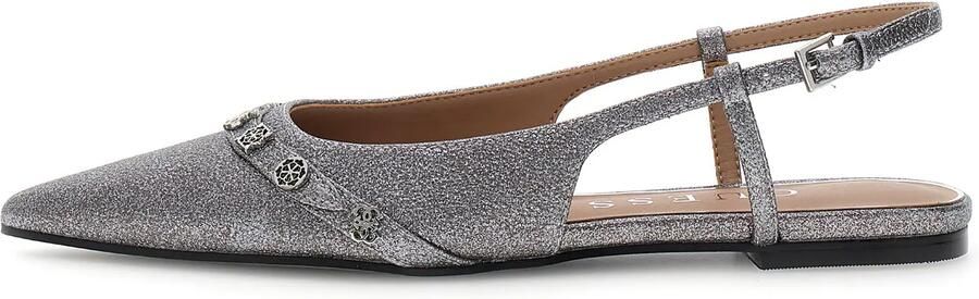 GUESS Ballerina met riempjes 'DORLEE3' zilvergrijs - Foto 5