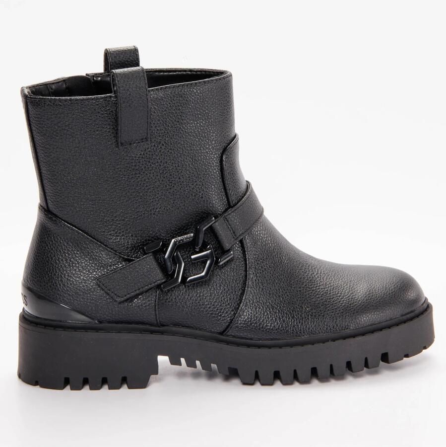 GUESS Boots 'Classic logo metal' zwart