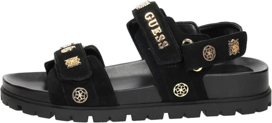 GUESS Sandalen met riem 'FLORIZI' goud zwart - Foto 8