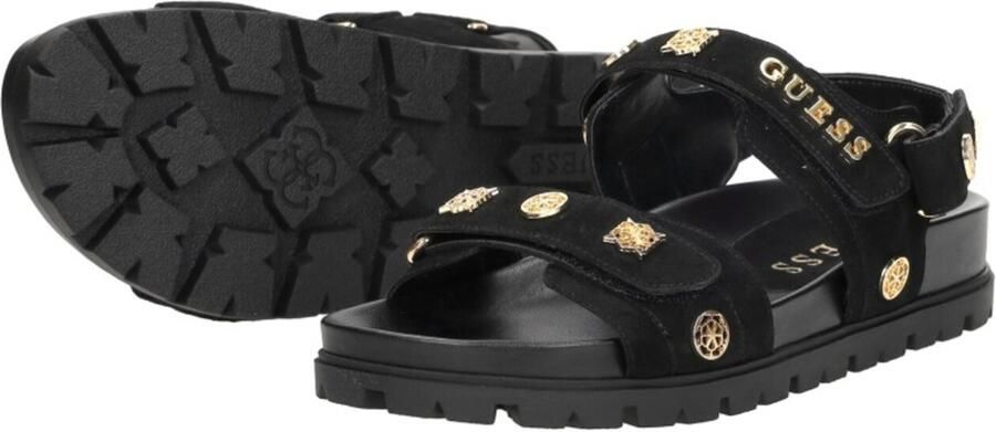 GUESS Sandalen met riem 'FLORIZI' goud zwart - Foto 6