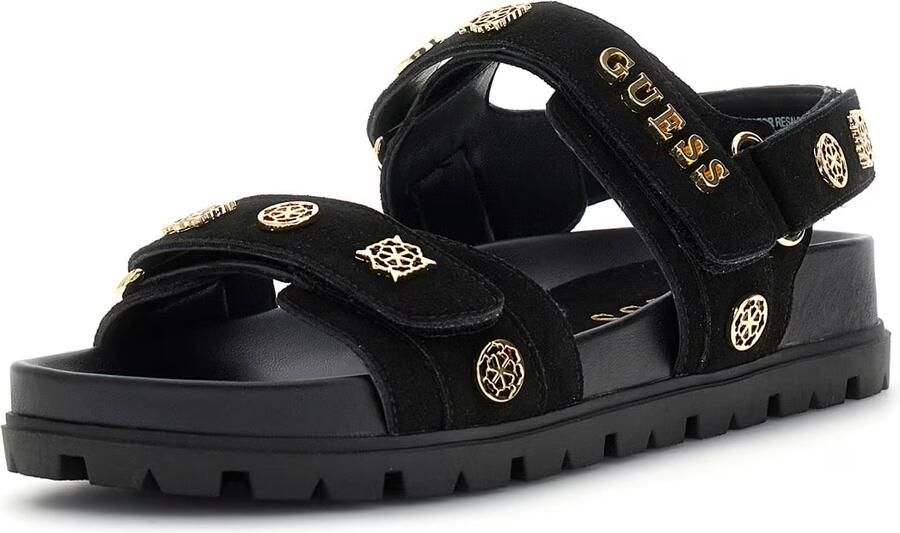 GUESS Sandalen met riem 'FLORIZI' goud zwart - Foto 11