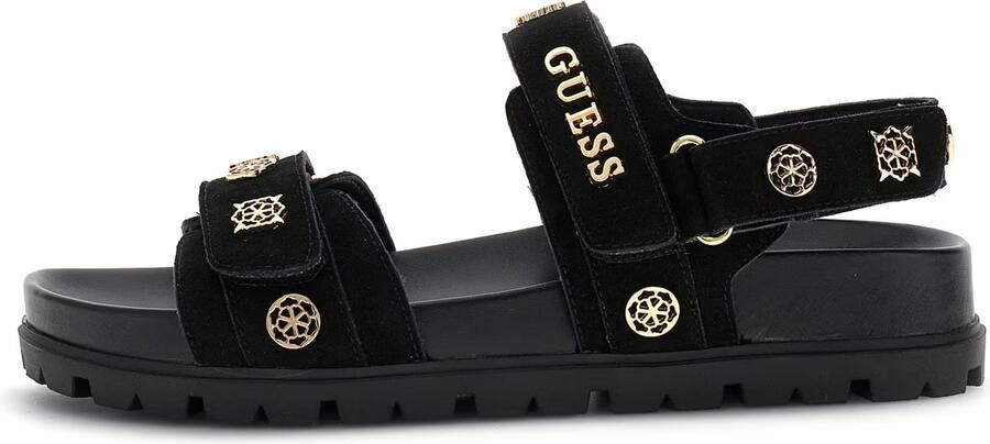 GUESS Sandalen met riem 'FLORIZI' goud zwart - Foto 12