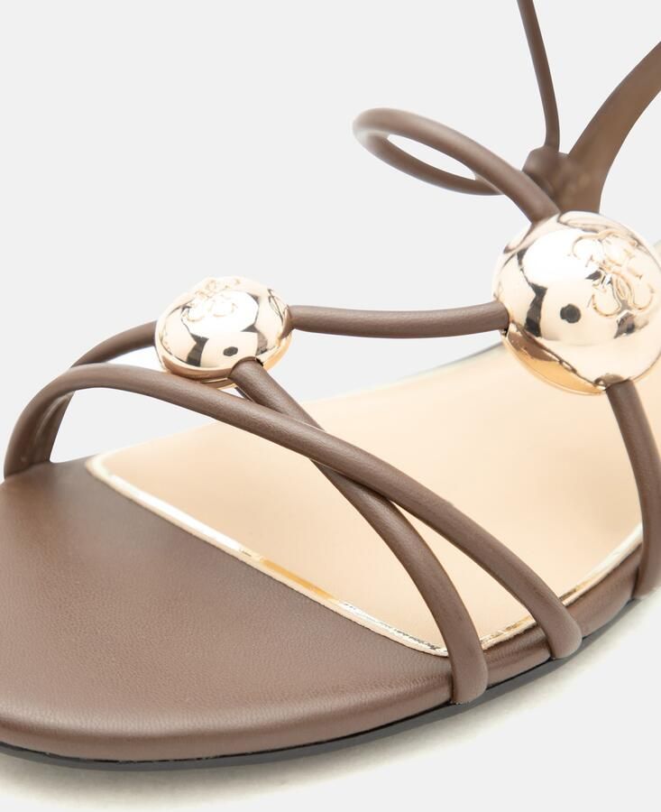 GUESS Sandalen met riem 'TABENN' cappuccino goud - Foto 6