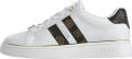 GUESS Sneakers laag 'BARLIE' bruin zwart wit - Bruin