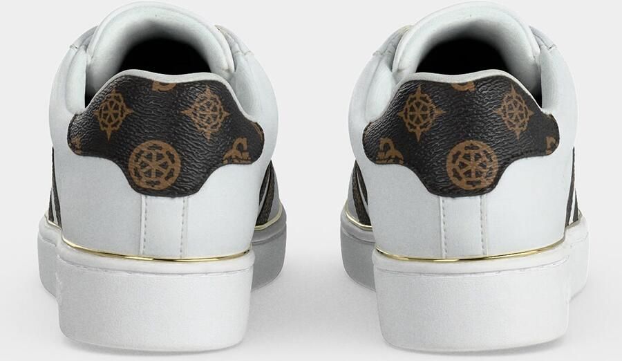GUESS Sneakers laag 'BARLIE' bruin zwart wit - Foto 3