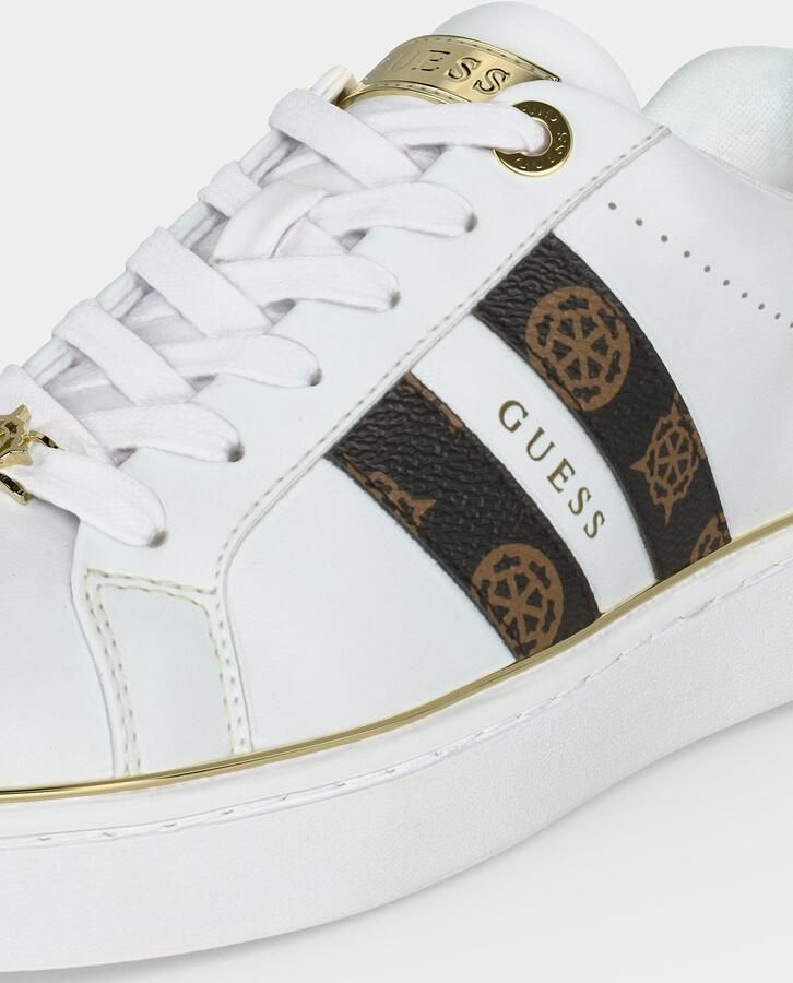 GUESS Sneakers laag 'BARLIE' bruin zwart wit - Foto 6