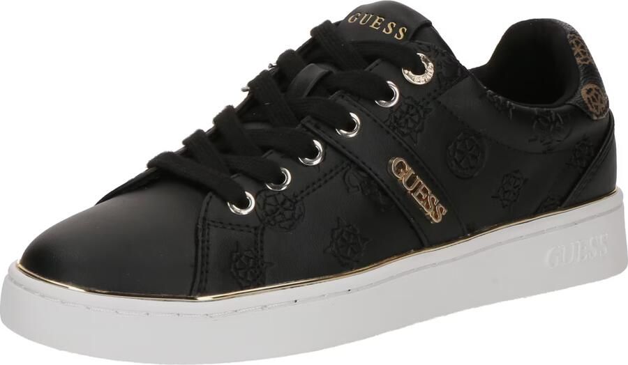 GUESS Sneakers laag 'BRITZ' bruin zwart - Foto 4
