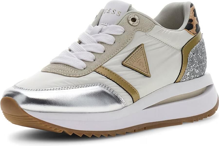 GUESS Sneakers laag 'EAGAR2' camel taupe zilver offwhite - Foto 5