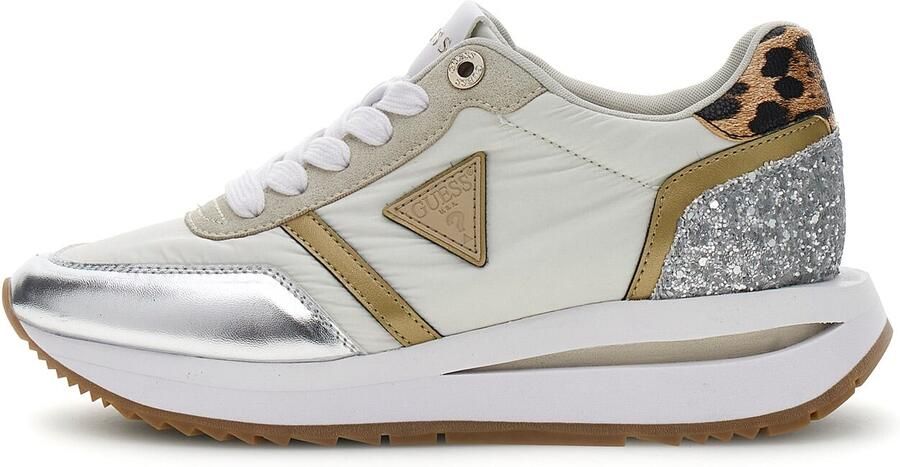 GUESS Sneakers laag 'EAGAR2' camel taupe zilver offwhite - Foto 6