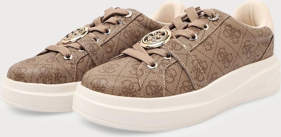 GUESS Sneakers laag 'Erizo' crème chocoladebruin cappuccino - Foto 9