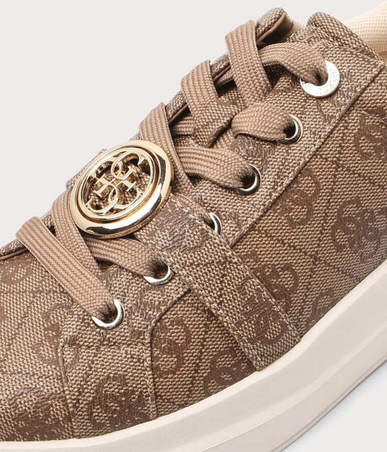 GUESS Sneakers laag 'Erizo' crème chocoladebruin cappuccino - Foto 7