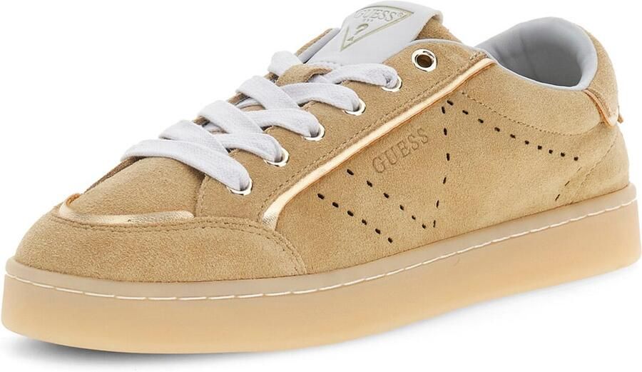 Guess Sneakers van leermix met reliëflogo Model 'JHELL' - Foto 3