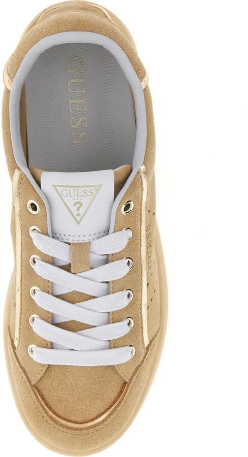 Guess Sneakers van leermix met reliëflogo Model 'JHELL' - Foto 4