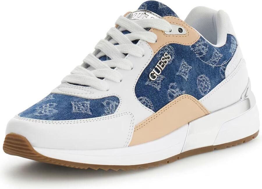 GUESS Sneakers laag 'Moxea20' camel blauw denim wit - Foto 2
